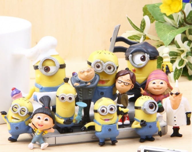 Minion Limited edition Figurine Set / Cake Topper ( 14 in 1 )