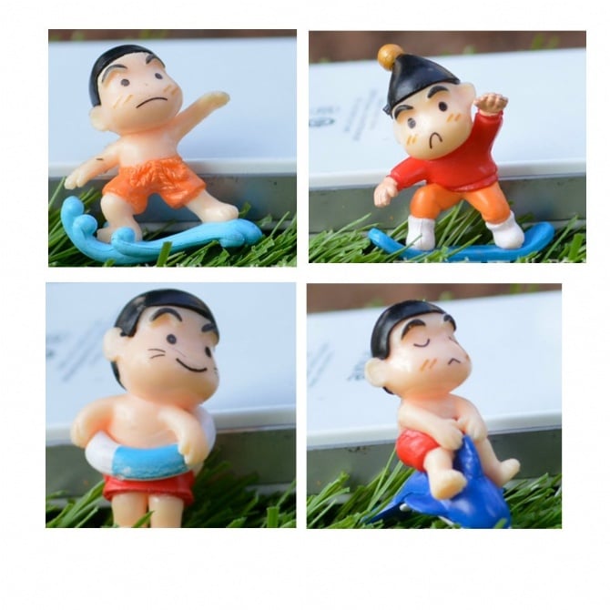4 IN 1 Shin Chan  Figurine set / cake Topper
