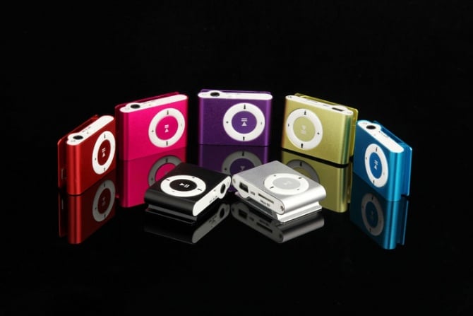 clip mp3 music player with card slot mini mp3 player 8 colors + gift