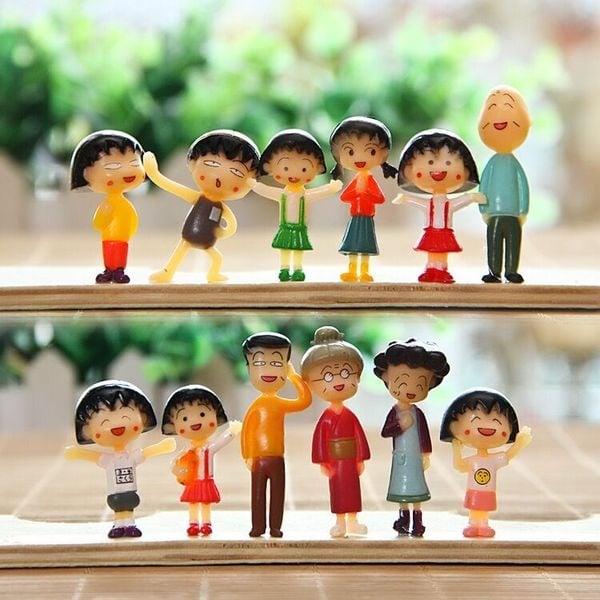Sakura Momoko Figurine Set / Cake Topper (12 in 1)