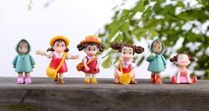 Totoro Figurine Set / Cake Topper (6 in 1)
