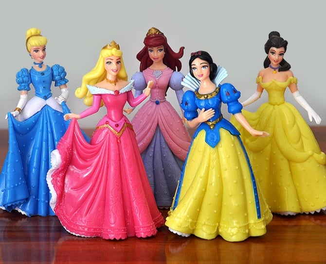 Princess 13-14cm Figurine Set / Cake Topper (5 in 1)