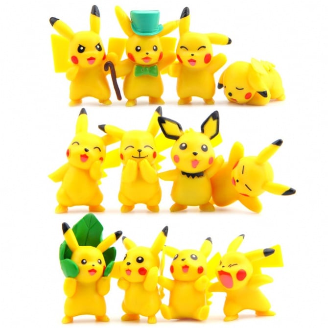 12 IN 1 Pokemon Figurine set / cake Topper