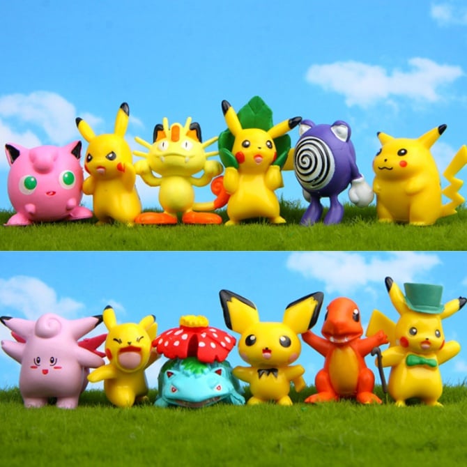 12 IN 1 Pokemon Figurine set / cake Topper