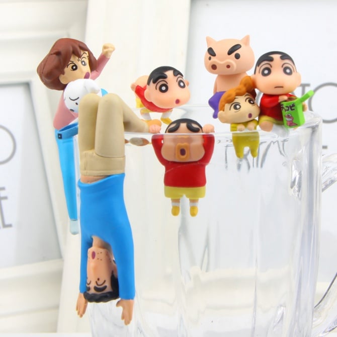 7 IN 1 Shin Chan Figurine set / cake Topper