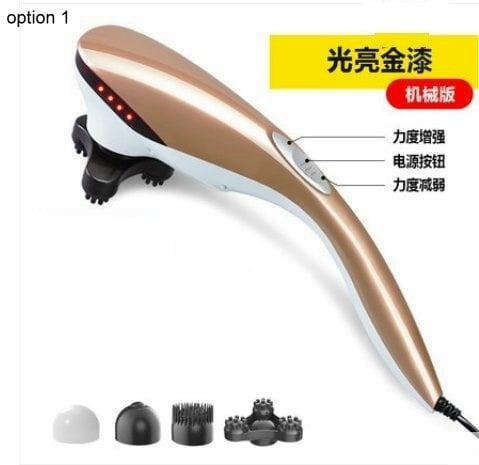 computer new version Touch Hand Held Massager mugwort smart magnet gold colour with 4-6 head
