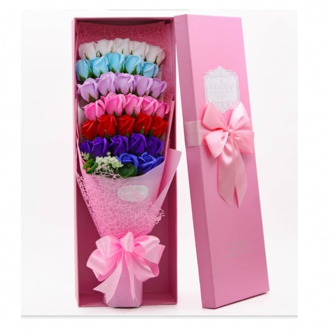 33pcs Soap Flower with Gift box