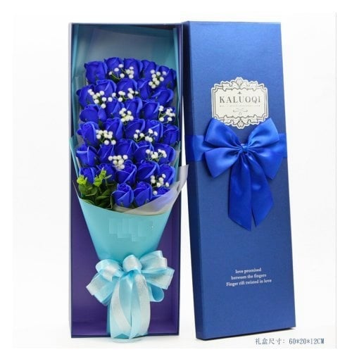 33pcs Soap Flower with small flower and Gift box