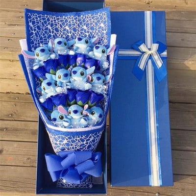 11 stitch 11pcs soap flower bouquet with gift box