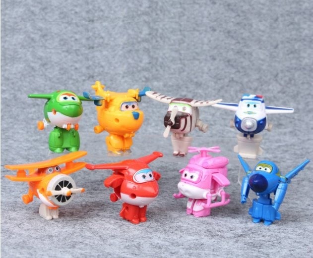 8  IN 1 super wings Figurine Set / Cake Topper