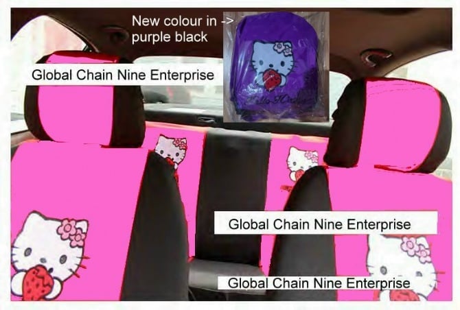 hello kitty CAR SEAT COVER Front and Back Seat