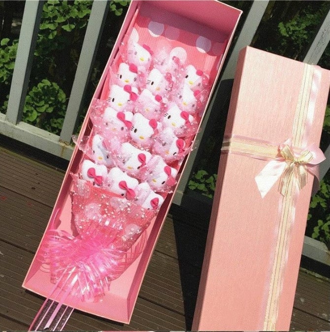 18pcs cute doraemon rilakkuma hello kitty bouquet
