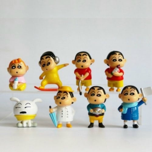 8 IN 1 Shin Chan Figurine set / cake Topper