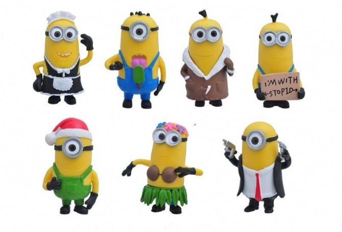 Minion Limited edition Figurine Set / Cake Topper ( 7 n 1 )