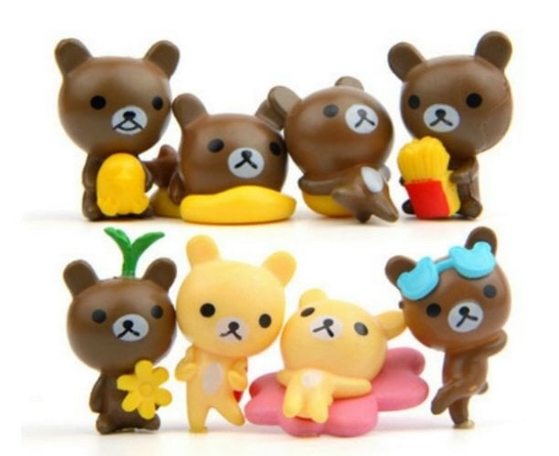 Rilakkuma Figurine Set / Cake Topper (8 in 1)