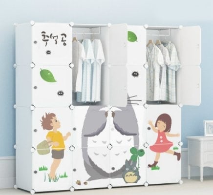 Cabinet 16 Cubes TOTORO DIY Wardrobe