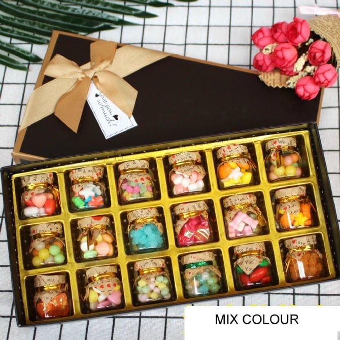 18pcs Wishing Bottle Candy with gift box