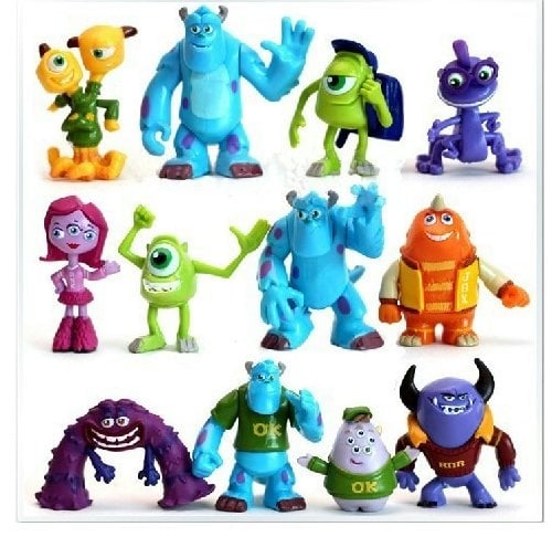 12  IN 1 Monsters University Figurine Set / Cake Topper