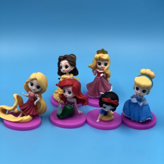 6 IN 1 disney Princess Figurine / Cake Topper