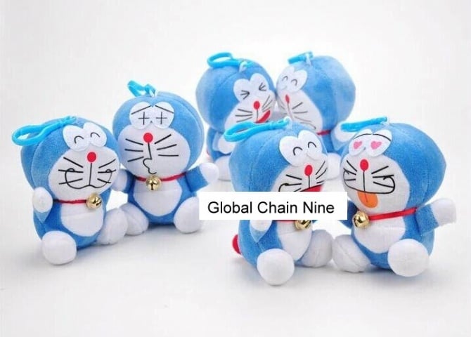 6 IN 1 Doreamon soft toys 11cm -12cm