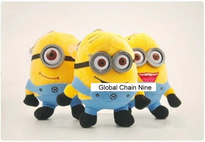 3 IN 1 minion soft toys 11cm -12cm