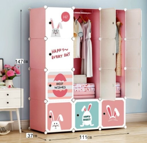 Cabinet 12 Cubes rabbit DIY Wardrobe