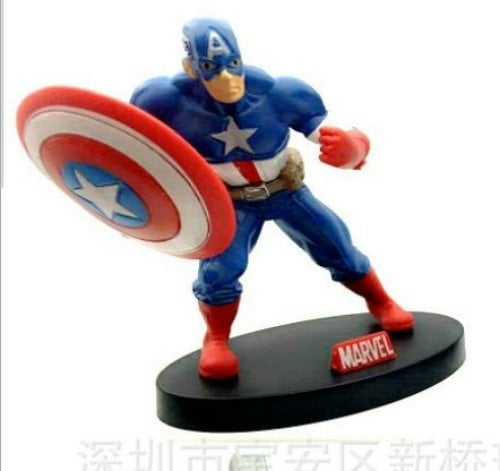 Captain America figure cake Topper for batman hulk spiderman iron man thor Wolverine