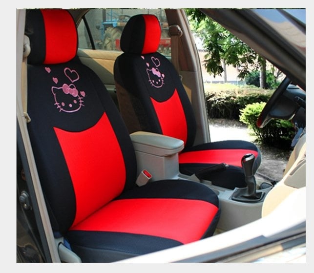hello kitty add thick 4-5 Car Seat Cover Front and Back Seat