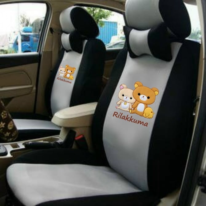 New colour : Rilakkuma add thick Spacer Fabric Quality with full colour Full Set Car Seat Cover