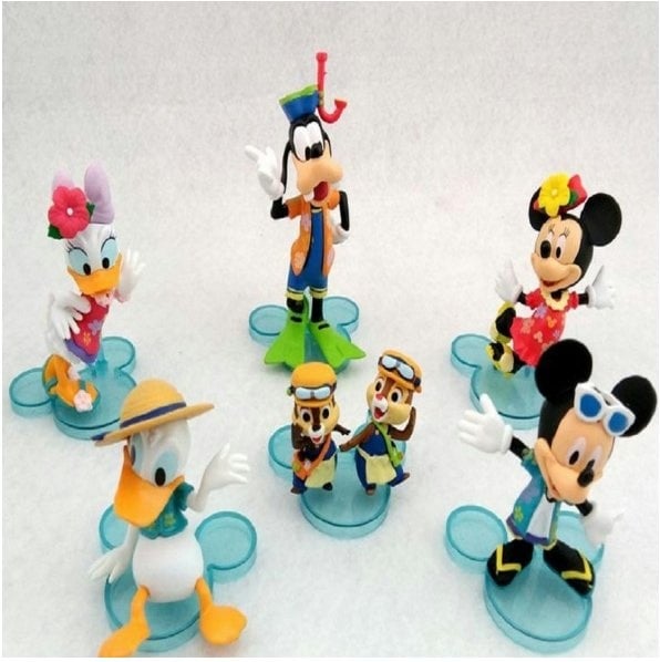 Mickey Mouse  Minnie Figurine Set cake Topper (6 in 1)