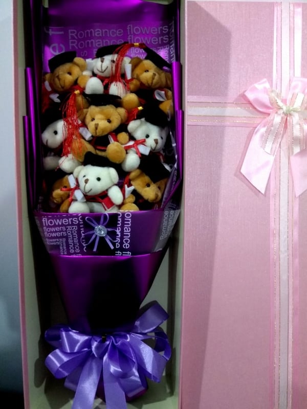 9pcs Graduation konvo teddy bear with Gift Box