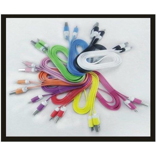 Colourful micro USB cable for smart phone