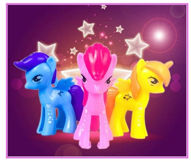 3 IN 1 PONY ABS Cake Topper