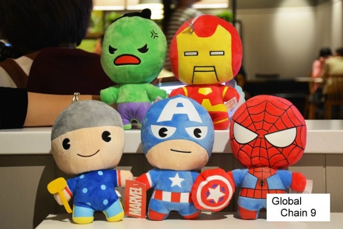 5 in 1 Q version Marvel's The Avengers BATMAN SPIDERMAN - 10cm