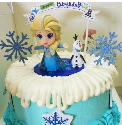 3 design Q Frozen princess Figurine Cake Topper