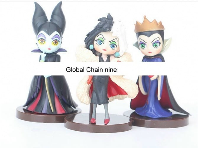 3 IN 1 10cm Ursula Widow Princess Figurine / Cake Topper