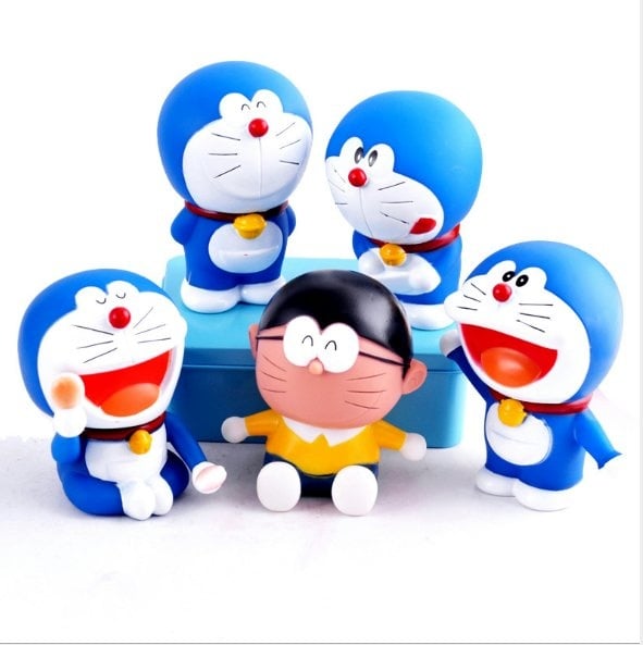 10cm big Doraemon Figurine Set Cake Topper (5 in 1)