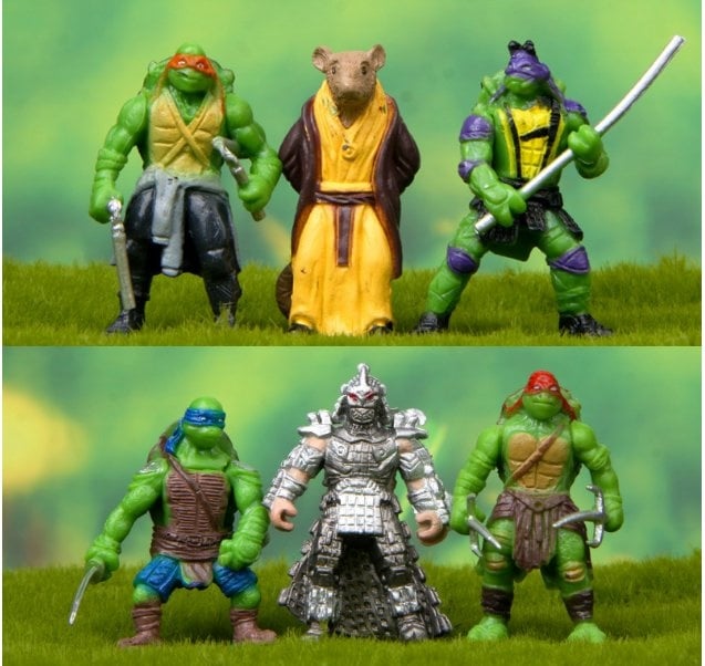 6 in 1 Figurine set / cake Topper for Ninja Turtles