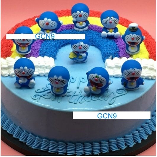 Doraemon plastic Figurine Set Cake Topper (10 In 1)