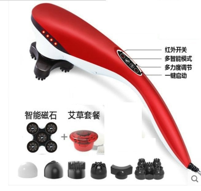 Computer 7 in 1  Touch Hand Held Massager LED Control add hot version
